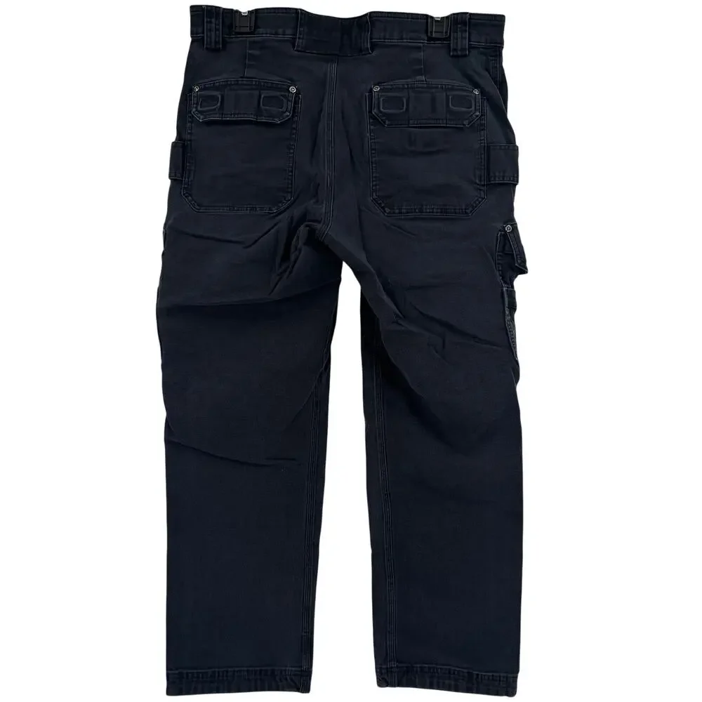 Duluth Trading Flex Fire Hose 36x29 Black Standard‎ Fit Cargo Jeans